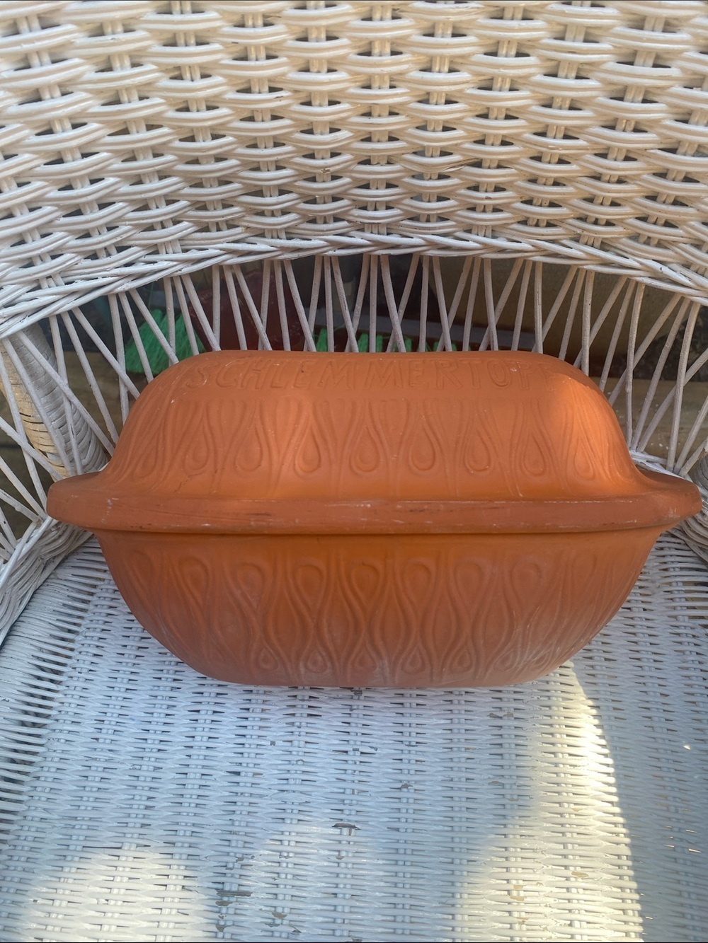 Terracotta Schlemmer Topf Clay Baker - Rust Orange - Picture 11 of 16